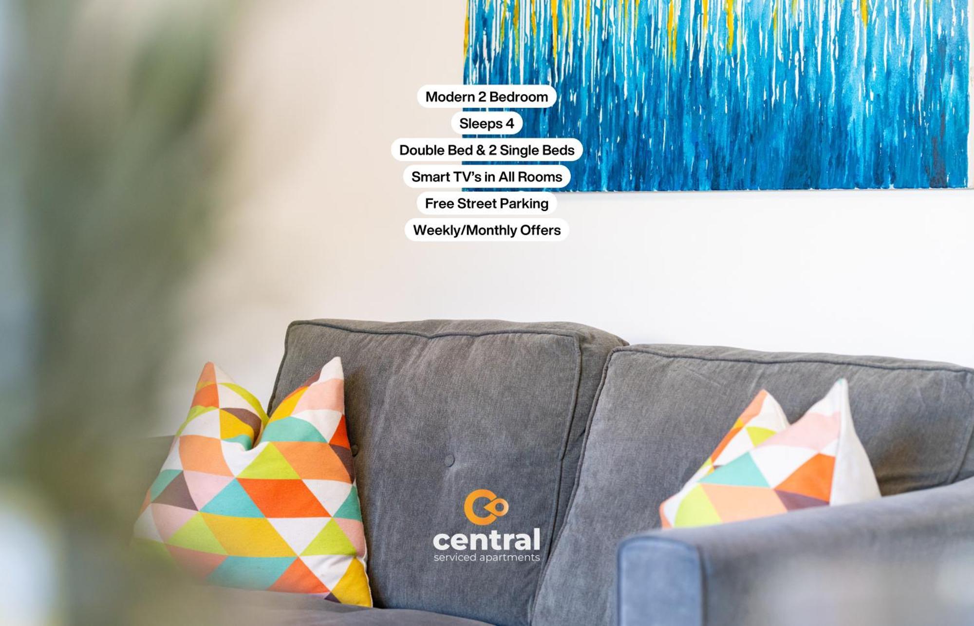 Central Serviced Apartments - 2 Bedroom - Free Street Parking - Fast Wifi - Smart Tvs In All Rooms - Ground Level - Family Neighbourhood - 3 X Double Beds - Heating 24-7 - Trade Stays - Weekly & Monthly Offers Данді Екстер'єр фото